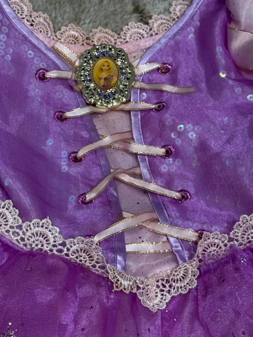 Disney Rapunzel costume girls 4T Tangled purple princess dress Halloween party